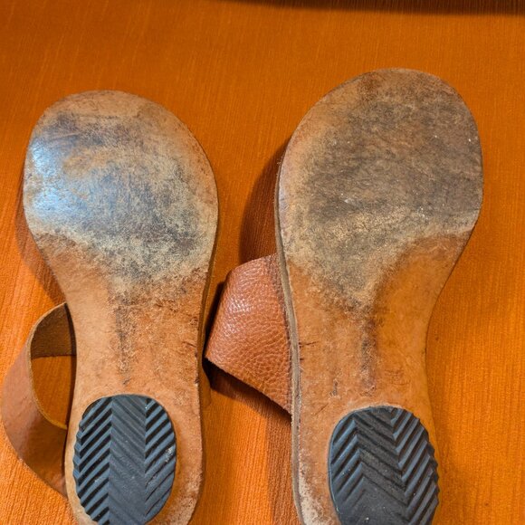 CYDWOK Hilary sandals thongs in warm saddle brown size 37 (6-7) - Picture 3 of 4